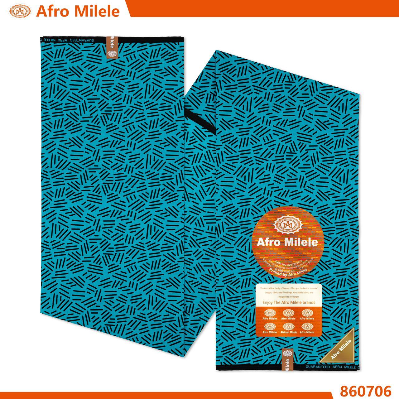 Teal Texture Kitenge Fabric