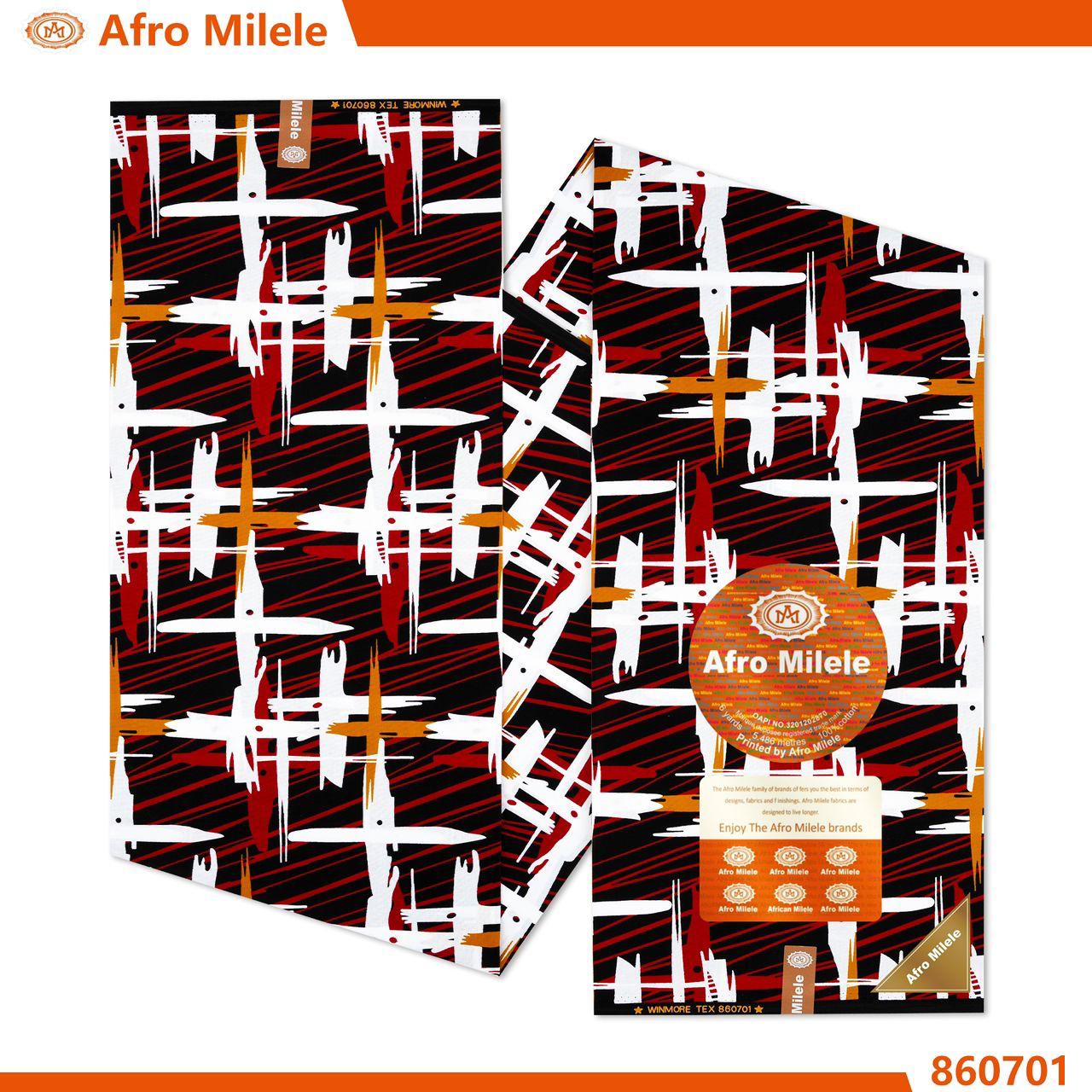 Burgundy Crosshatch Kitenge Fabric
