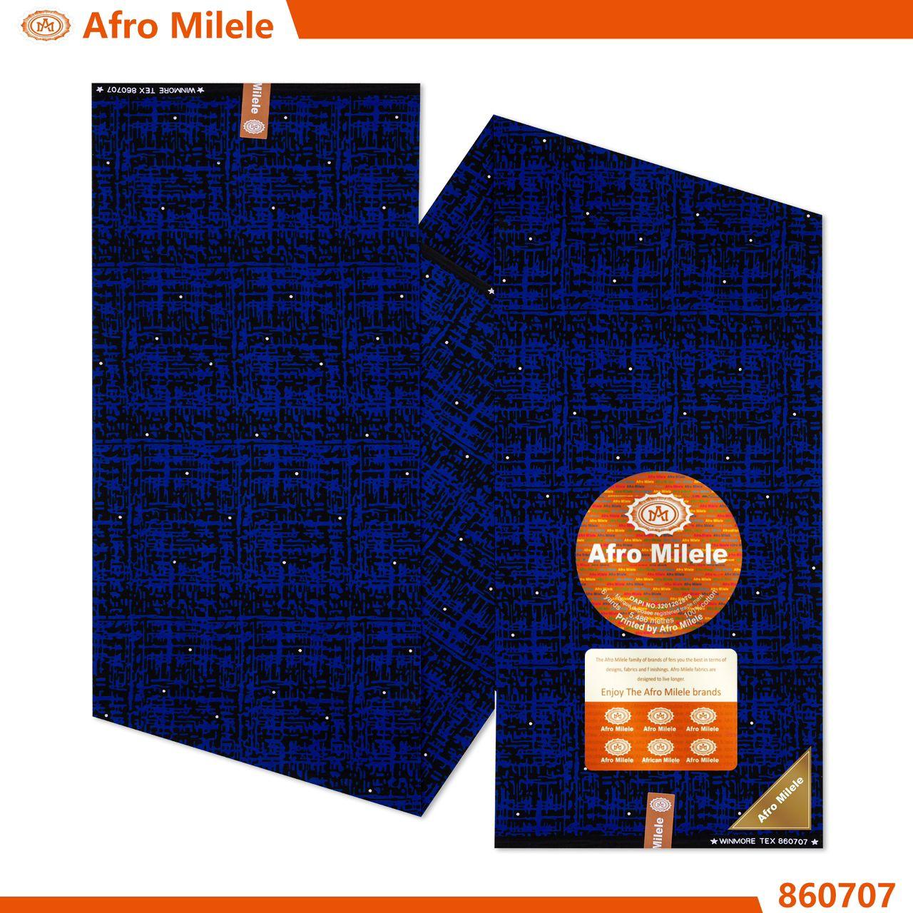 Deep Blue Kitenge Fabric