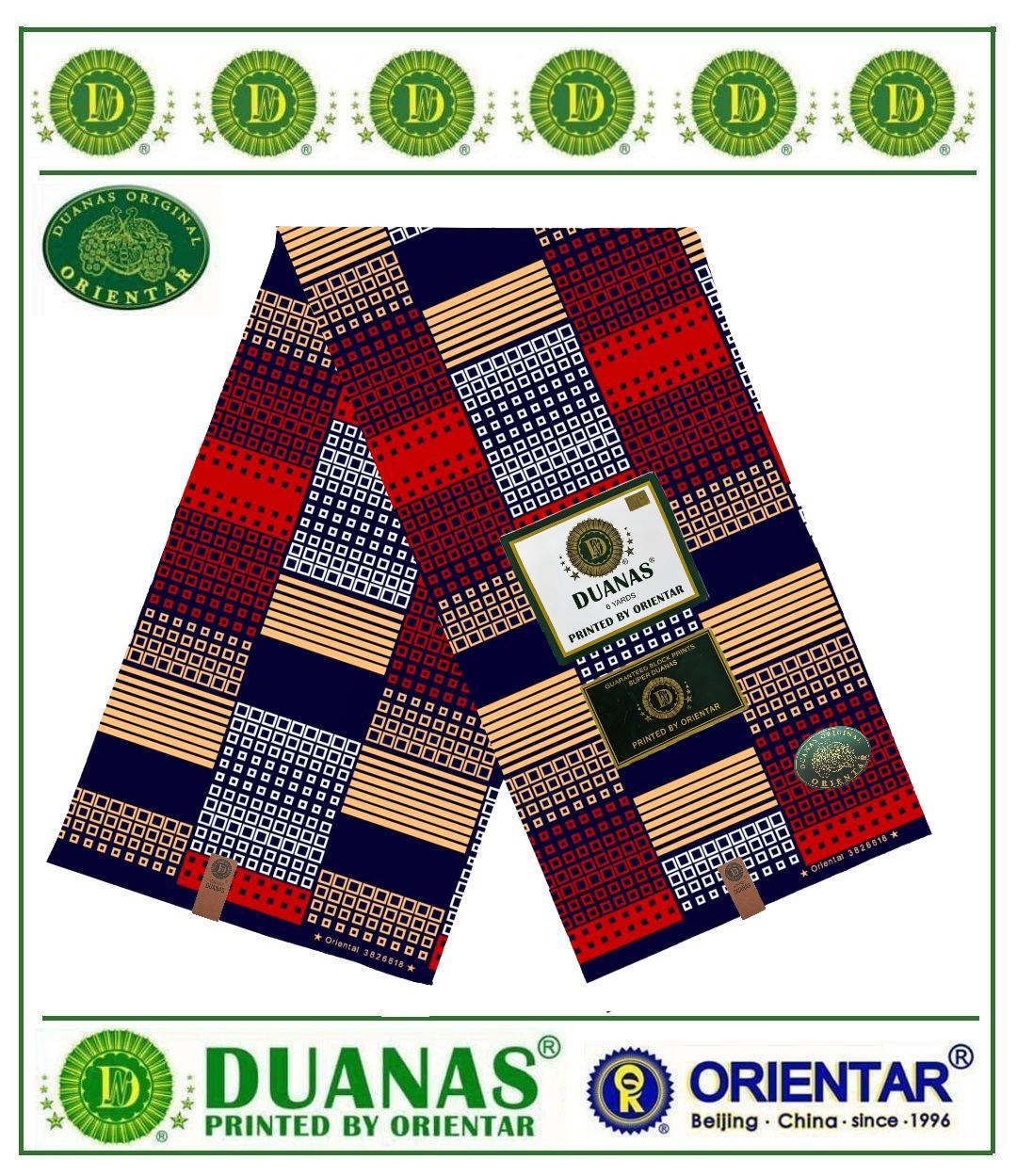 Colour Block Kitenge Fabric