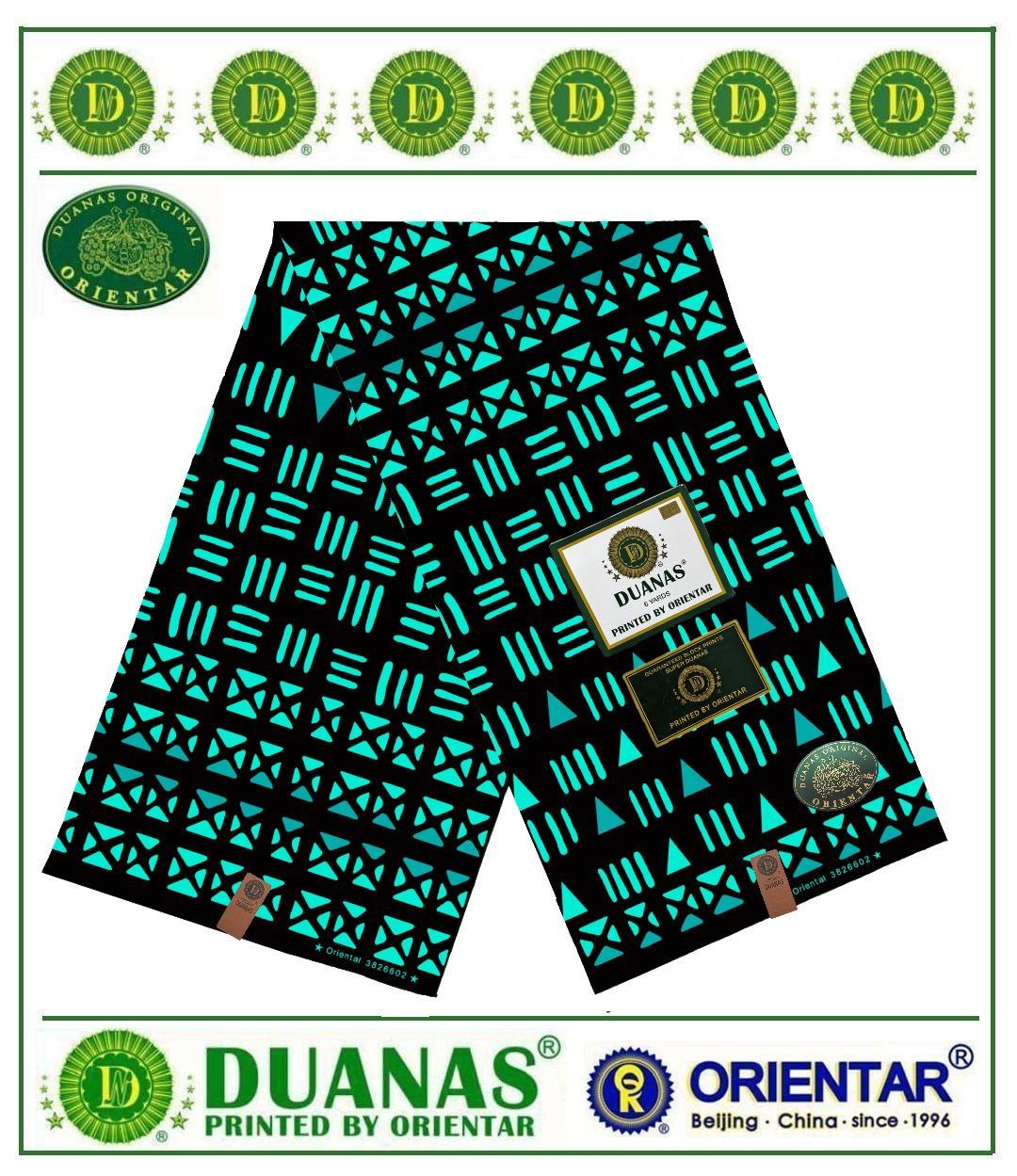 Green Motif Kitenge Fabric
