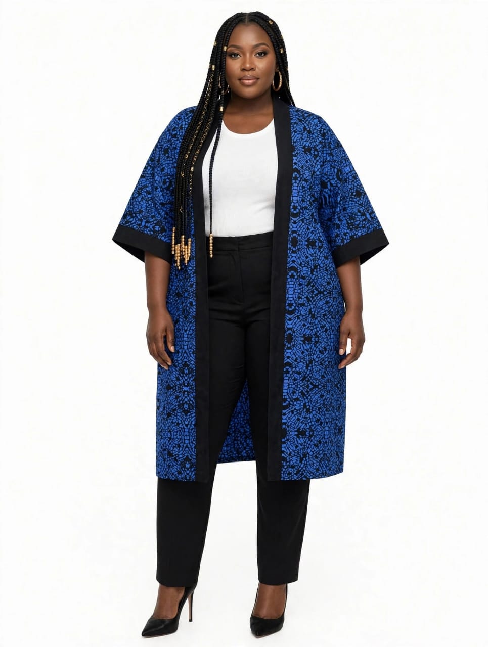 Deep Blue Long Duster